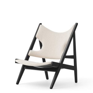 Knitting Lounge Chair. Black Oak. Barnum Boucle 24