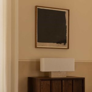 Nonna Table Lamp. Travertine