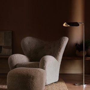 Tired Man Ottoman. Sheepskin