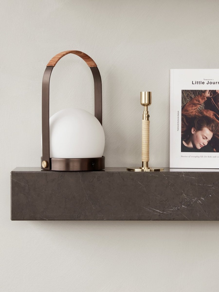 Carrie Portable Lamp. Leather Handle - Image 5