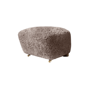Tired Man Ottoman. Sheepskin - Sahara