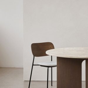 Co Dining Chair. Without Arms. Partially Upholstered